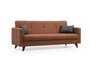 Atelier Del Sofa Polya - Sofá cama de 3 plazas en Rojo teja